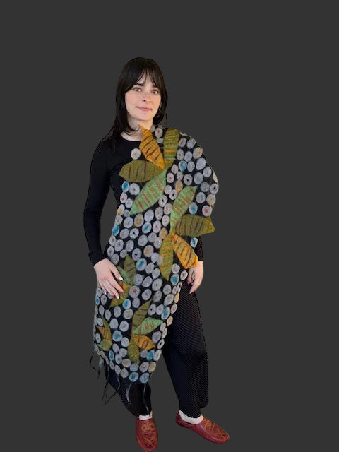 Star Canopy Felted Scarf