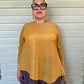 Vanite Couture Pleated  Asymmetrical Top (Mustard or Gray)