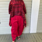 DTH 100% Hand Dyed Silk Ruby Red Top