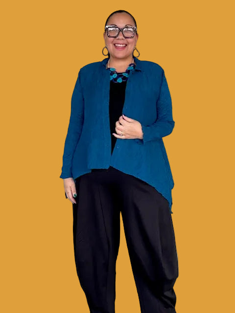 Vanite Couture Teal Blouse