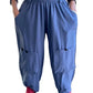 Transparent Knit Cargo Pants (Blue or Black)