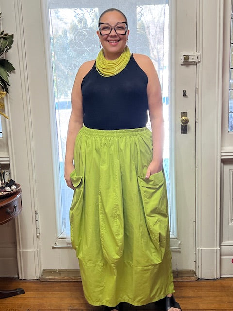 Transparente Marcy Skirt (White or Kiwi)