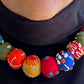 Handmade Embroidered Necklaces - Multicolored