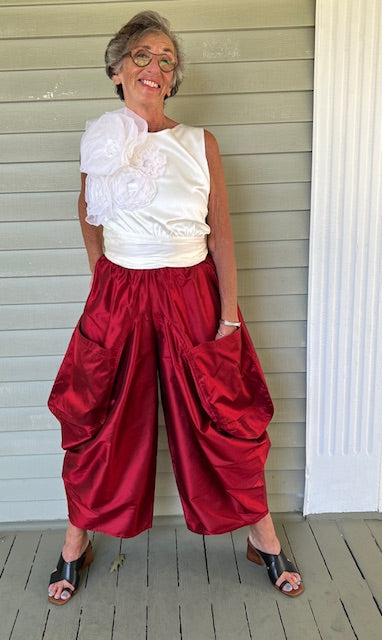 DTH Diva Taffeta Pants (Red)