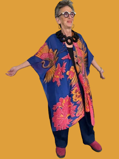 Long Crane Kimono