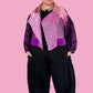 DTH 100% Silk Organza Mixed Fabric Cropped Jacket