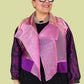 DTH 100% Silk Organza Mixed Fabric Cropped Jacket