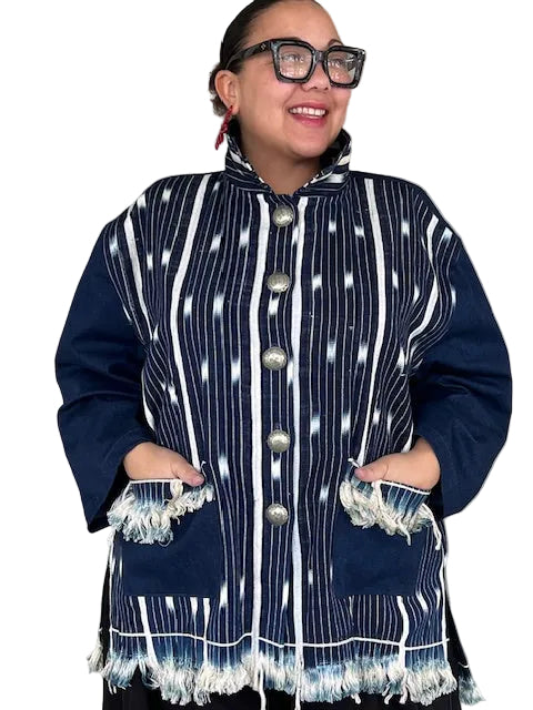 DTH Handwoven Maya Jacket Indigo