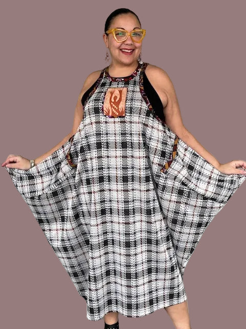 DTH Knit Plaid  Fab Jumper