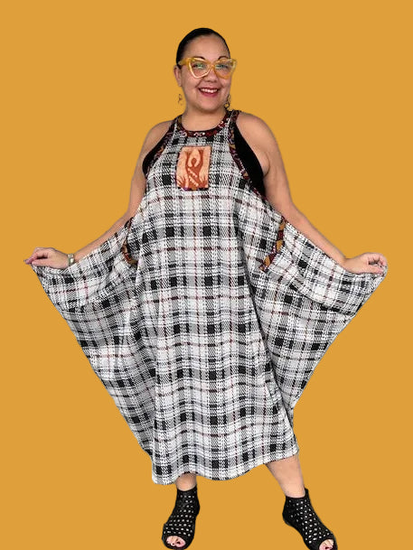 DTH Knit Plaid  Fab Jumper