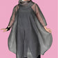 DTH 100% Silk Organza Bubble Coverup
