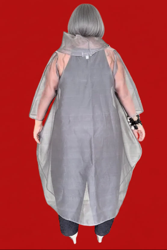 DTH 100% Silk Organza Bubble Coverup