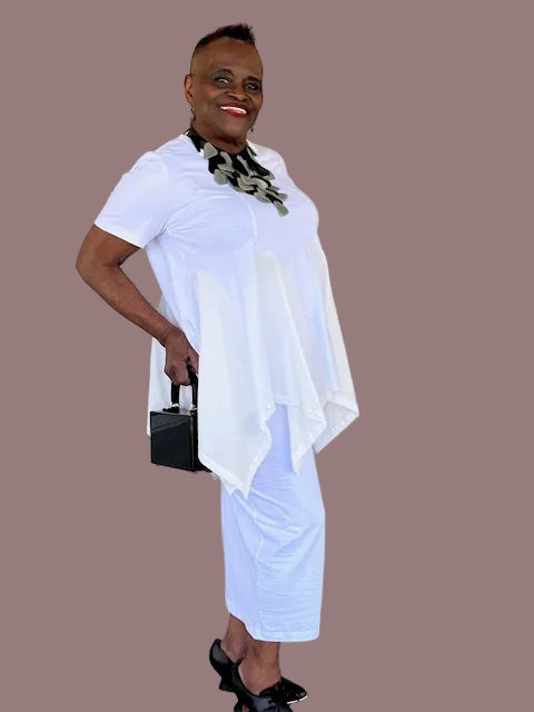 Kedem Sasson Pencil Skirt (White or Red)