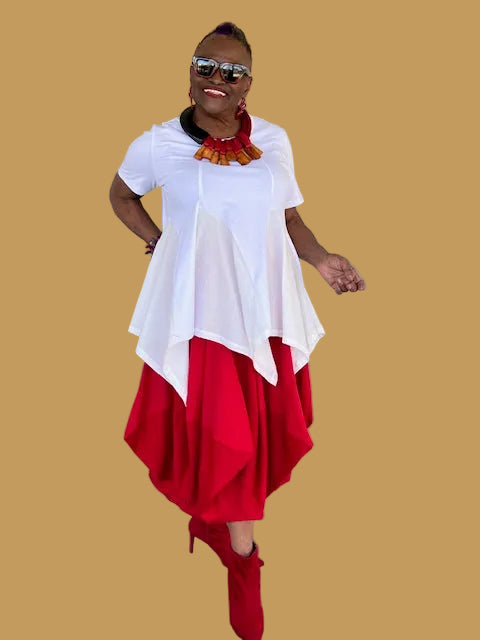 Kedem Sasson Tula Skirt (Red)