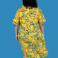 Transparente Cowl Dress (Blue, Kiwi, or Yellow)