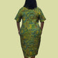 Transparente Cowl Dress (Blue, Kiwi, or Yellow)