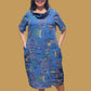 Transparente Cowl Dress (Blue, Kiwi, or Yellow)