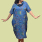 Transparente Cowl Dress (Blue, Kiwi, or Yellow)