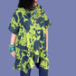 Transparente Ruffled Tie Dyed Tunic