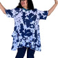 Transparente Ruffled Tie Dyed Tunic