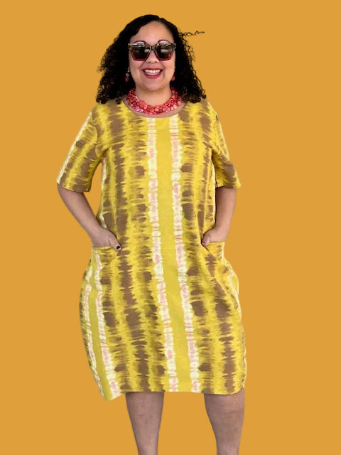 Transparente San Fran Dress (Mustard or Black)