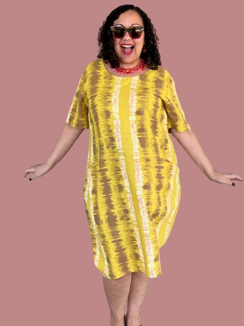 Transparente San Fran Dress (Mustard or Black)