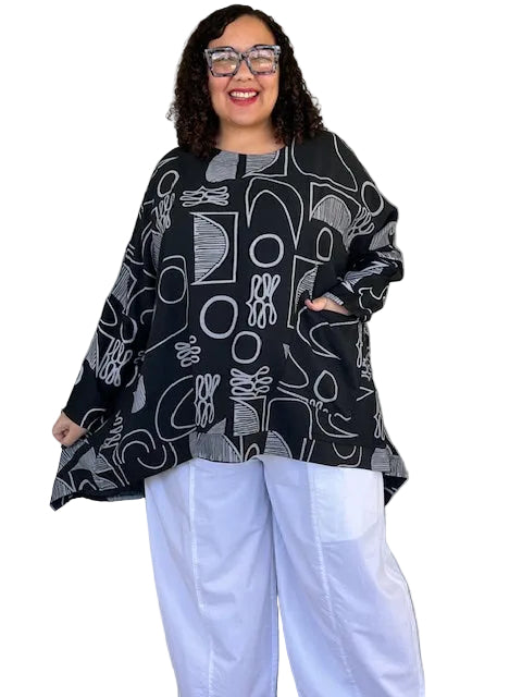 Transparente Naz Shirt (Black or Cream)