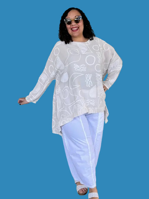 Transparente Naz Shirt (Black or Cream)