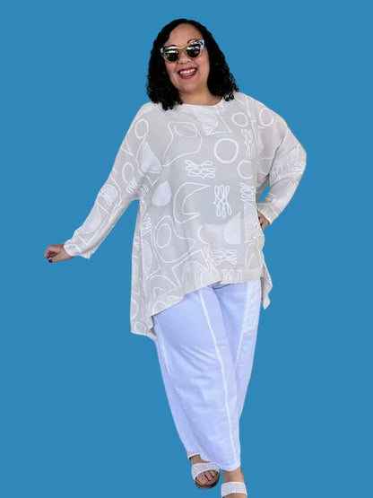 Transparente Naz Shirt (Black or Cream)
