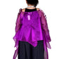 DTH 100% Silk Organza Double Waterfall Top
