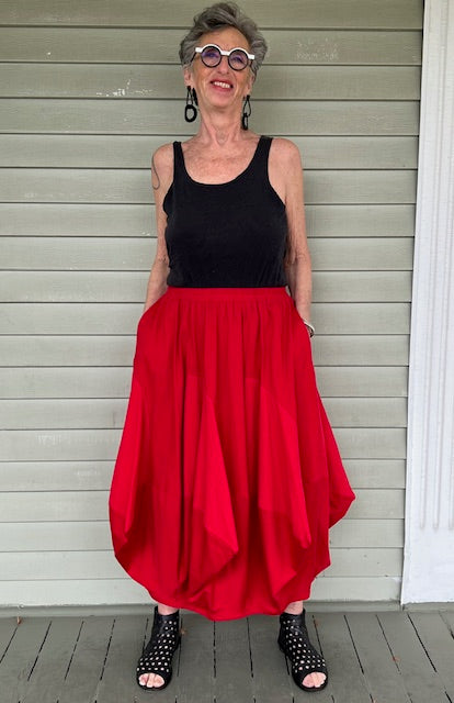 Kedem Sasson Tula Skirt (Red)