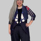 Vanite Couture Plaid Pleated Duster