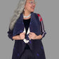 Vanite Couture Plaid Pleated Duster