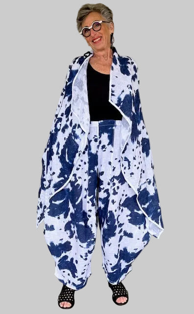 Transparente 100% Linen Hand Dyed Jacket / Duster
