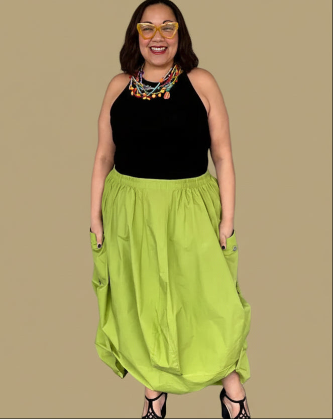 Transparente Marcy Two Skirt (Black or Kiwi)