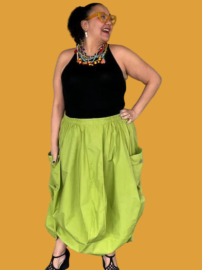 Transparente Marcy Two Skirt (Black or Kiwi)