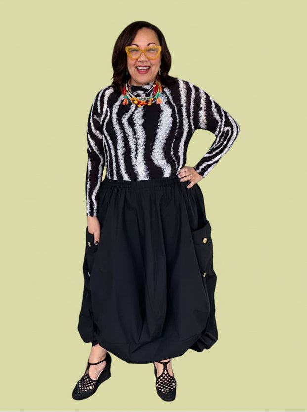Transparente Marcy Two Skirt (Black or Kiwi)