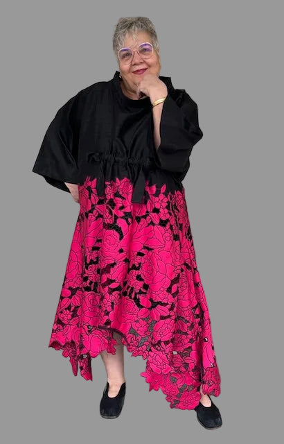 DTH Floral Embroidered Dress