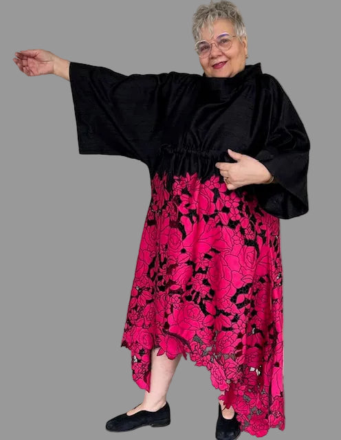DTH Floral Embroidered Dress
