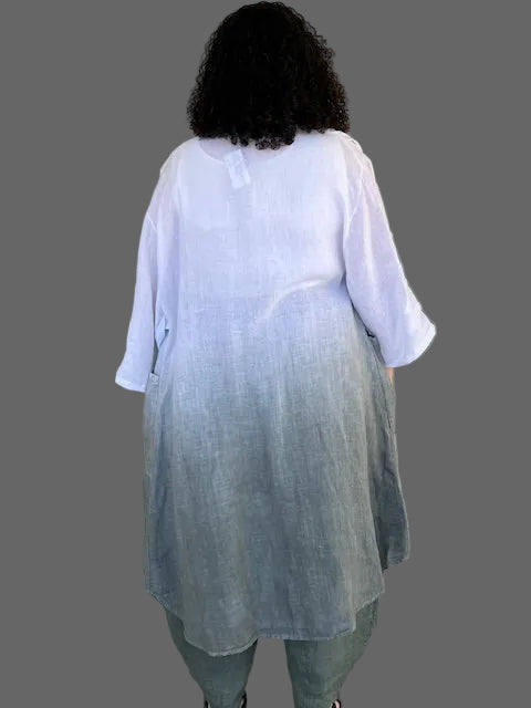 Linen Ombré Dyed Duster