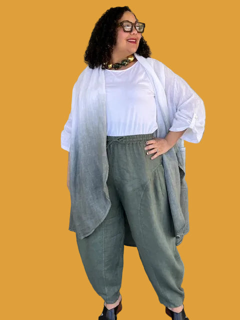 Linen Ombré Dyed Duster