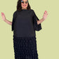 Vanite Couture Pleated Bubbles Skirt (Black)
