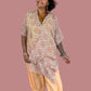 Vintage Tiles Pink Kimono