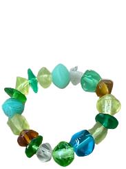 Sea Glass Stretch Bracelets from Ghana