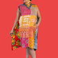 Reversible Kantha Sleeveless Up-Cycled Sari Dress