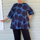 Simple Tunic- Big Polka Dots (Red or Dark Blue)