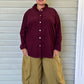 Gerties Eleven Stitch Criss Cross Yoke - Olive  or Port Corduroy