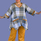 DTH 100% Cotton 2-Pocket V-Neck Top