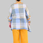 DTH 100% Cotton 2-Pocket V-Neck Top