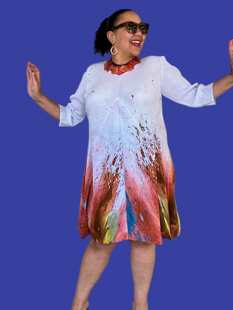 Vanite Couture Paint Splash Dress
